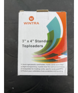 WINTRA 3&quot; X4&quot; Clear Standard Top Loaders 35pt 50 Count - $11.28