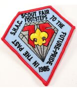 Vintage 1985 Scout Fair Sam Houston Area Council Boy Scouts BSA Camp Patch - $173.71 MXN