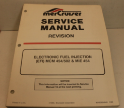 1993 Mercruiser Service Manual Revision Electronic Fuel Injection 454/50... - £17.90 GBP