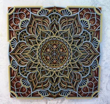 Mandala Wall Art, Sacred Geometry Art, Home Apartament Decor - £112.24 GBP+