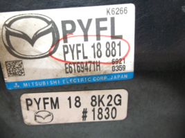 16-17-18-19   MAZDA  CX-9    2.5L    /ENGINE COMPUTER.ECU image 2