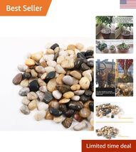 1.8lb Natural River Rocks Garden Decor - Eco-Friendly Stones for Creativ... - $23.74