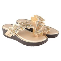 Women comfortable trendy fashionable Party Fancy flats US Size 4-9 Golden Arch - £24.22 GBP