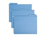 Smead FasTab Hanging File Folder, 1/3-Cut Built-in Tab, Letter Size, Blu... - £35.05 GBP