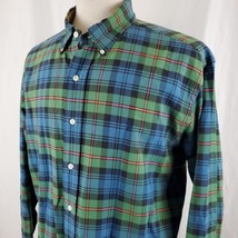 Polo Ralph Lauren Shirt Men&#39;s XL Button Down Multicolor Plaid Cotton Vin... - £21.93 GBP