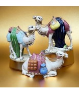 Vintage Holland Mold Nativity 3 Piece Set Hand Painted Camels  - £124.26 GBP