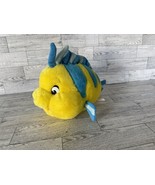Disney Store The Little Mermaid Flounder Yellow Fish Plush Stuffed Anima... - $136.64 MXN