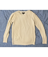 Banana Republic Womens Off White Cable Knor Sweater Size Small - $72.92 MXN