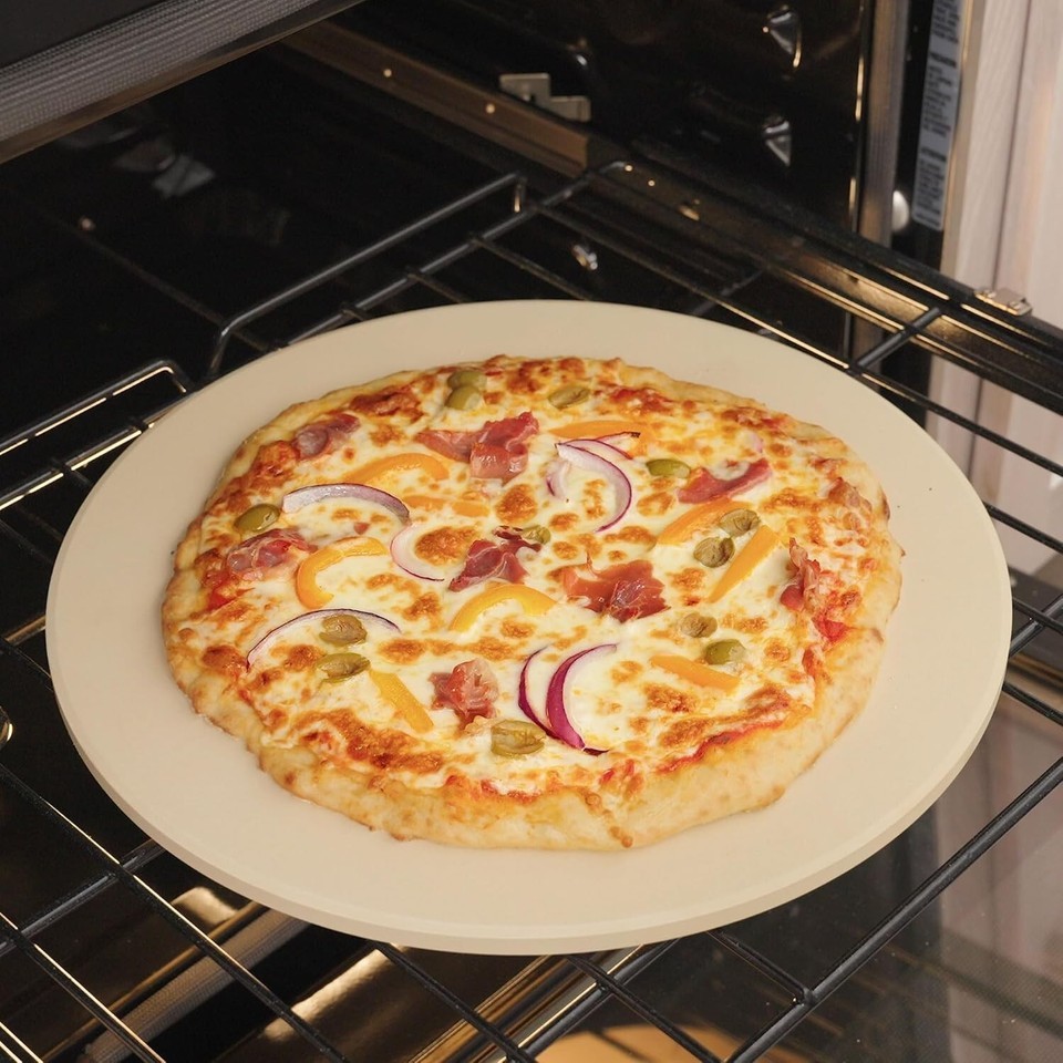 Premium 16-Inch Round Pizza Stone with Even Heat Distribution for Perfect Baking Item image 6