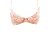 L&#39;AGENT BY AGENT PROVOCATEUR Womens Bra Floral Lace Beige Size 32B - $29.09