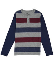 Epic Threads Big Boys Long Sleeve Striped Henley Tee Size Small NWT - $8.99