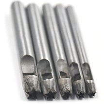 Bluemoona 5 pcs - 4mm 5mm 6mm 7mm 8mm Hollow Hole Steel Round Punch Cutter Tool  - £11.18 GBP