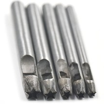 Bluemoona 5 pcs - 4mm 5mm 6mm 7mm 8mm Hollow Hole Steel Round Punch Cutt... - $13.99