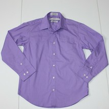 Perry Ellis Boy&#39;s Portfolio Easy Care Purple Dress Shirt size 12 - £15.98 GBP