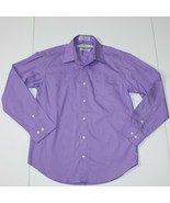Perry Ellis Boy&#39;s Portfolio Easy Care Purple Dress Shirt size 12 - £15.95 GBP