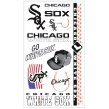 Chicago White Sox Temporary Tattoos 10 Temporary Tattoos On one Sheet  New - £3.53 GBP