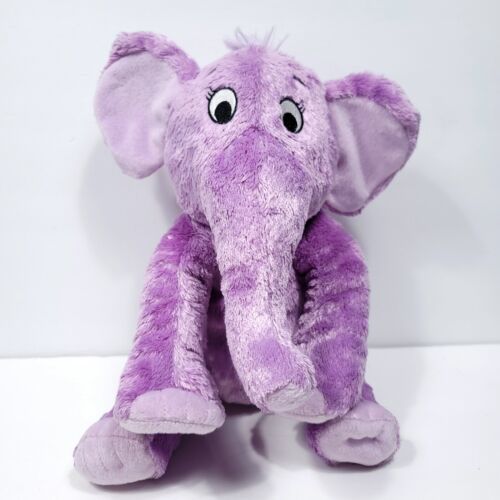 Primary image for Kohls Cares Kids Dr Seuss The Nose Book Purple Plush Elephant Stuffed Animal 10"