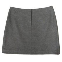J Crew Skirt 6 Gray Cashmere Wool Mini Lined Preppy Academia A Line Minimalist - £17.80 GBP