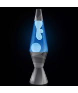 14.5" Tall Geometric Monochrome White Wax Blue Liquid Lava Lamp Brand-NEW - $15.99