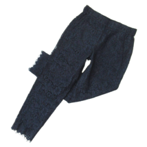NWT J.Crew Tall Easy Pant in Navy Blue Lace Pull-on Straight Ankle Pants 2T - £34.17 GBP