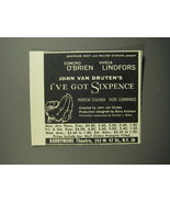 1952 I&#39;ve Got Sixpence Play Ad - Gertrude Macy and Walter Starcke present - £14.55 GBP