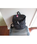 BNWT Candie&#39;s Riley Mini Heart Patterned girls Backpack, blk/multi, Fabr... - $40.07 CAD