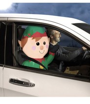 Car Buddy  3ft Tall Elf Airblown Inflatable LED Christmas Gemmy NEW - £18.73 GBP