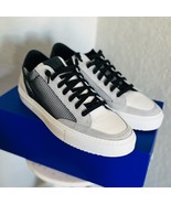 P448 Men’s Soho Sneaker, Italian Leather, Black/Gray,, Size 10.5, Euro 4... - $238.26 CAD