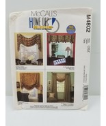 McCall&#39;s M4802 Pattern Cute 90 Minute Window Treatments Curtains COMPLET... - $9.89