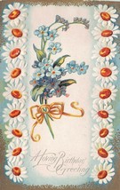 Antique Postcard  Early 1900&#39;s A Loving Birthday Greeting  Embossed - £3.02 GBP
