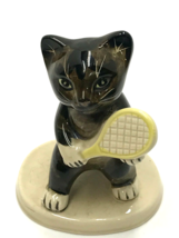 Vintage Japan Cat Figurine Tennis Player Seymour Mann - £11.66 GBP