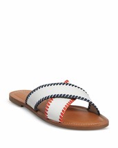 Jack Rogers Women&#39;s Sloane Crisscross Band Leather Slide Sandals - £60.94 GBP