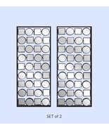 Screen Gems WD-043 Contemporary Multi-Mirrored Metal Wall Plaque - Set of 2 - £212.43 GBP