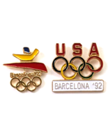 VTG Barcelona &#39;92 Logo Summer Olympics Spain Olympic Rings Lapel Pin Sou... - $28.05 CAD