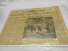 Vintage New York Herald Tribune Section 3 Sports Nashua Wins Tops Million 1956 - £8.73 GBP