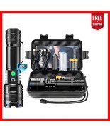 Super Bright LED Flashlight - 3280 ft Long Range, Adjustable Focus, LCD ... - $668.91 MXN