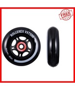 Durable Polyurethane Inline Skate Wheels 80mm with Bearings &amp; Spacers In... - $569.03 MXN