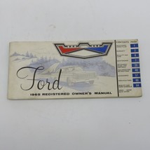 1965 Ford Registered Owner&#39;s Manual Original 3692-65 First Printing 1964 - $8.90