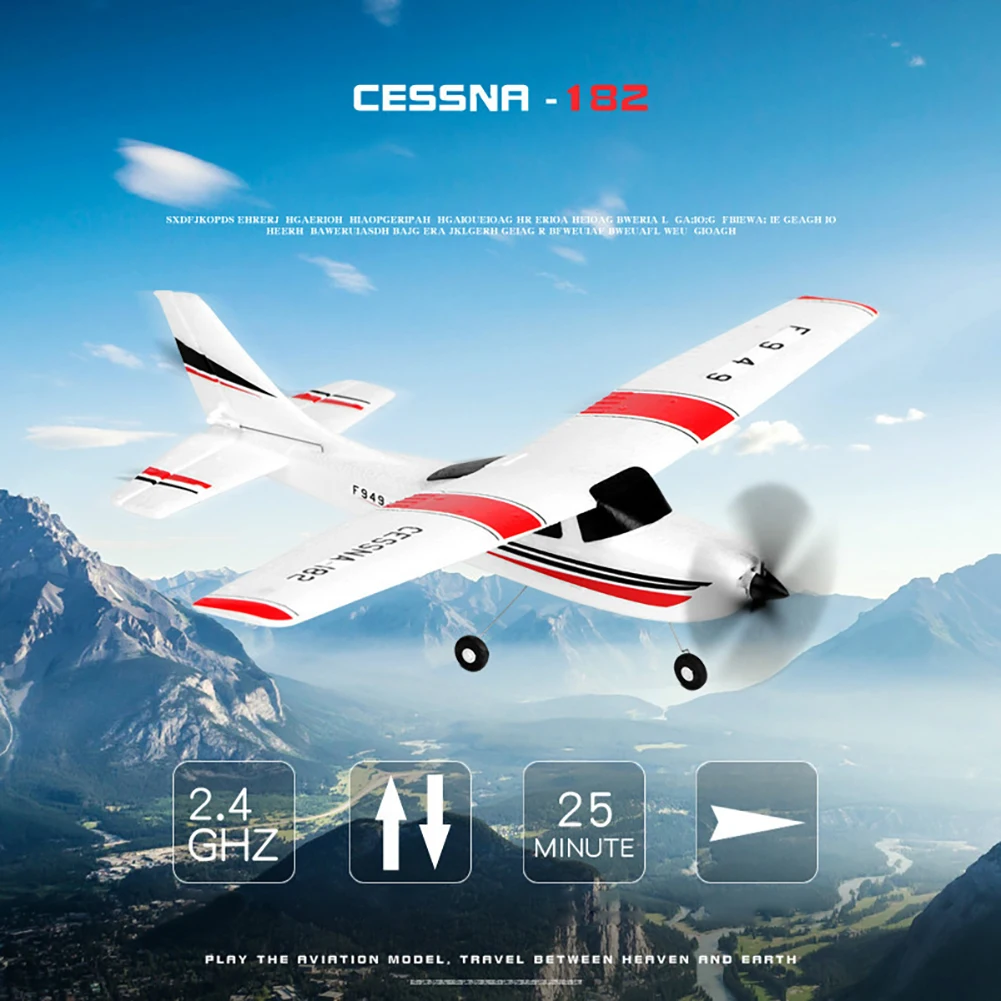 WLtoys F949 2.4GHz RC Airplane With Gyroscope 3CH 3D/6G Dual-mode Fixed Wing Rc - £69.93 GBP