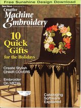 Creative Machine Embroidery 2002 Winter Chair Covers Gifts Projects - £4.33 GBP