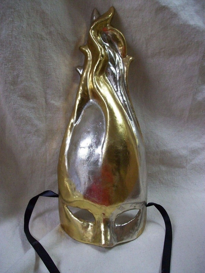 Gold Silver Burning Passion Mask Flame Fire God Hephaestus Goddess Hestia Venus Item image 2