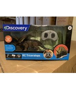 Dinosaur Toy Discovery Remote Control Interactive Triceratops Roars Eyes... - £31.72 GBP