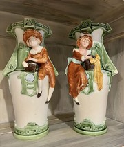 Vintage Jack And Jill Vases 11” - See Details And Photos - £32.82 GBP