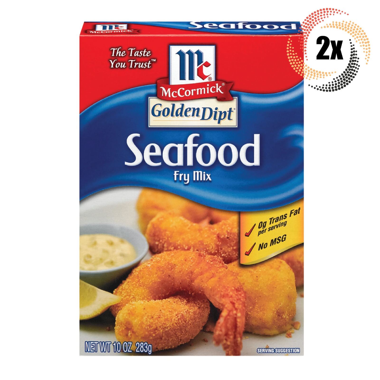 2x Boxes McCormick GoldenDipt Seafood Fry Mix | 10oz | No MSG | Fast Shipping - $19.94