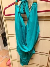 Bar III Draped Monokini One-piece Swimsuit Green Jade XS NWT - $456.17 MXN