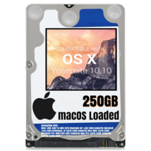macOS Mac OS X 10.10 Yosemite Preloaded on 250GB Sata HDD - $24.99