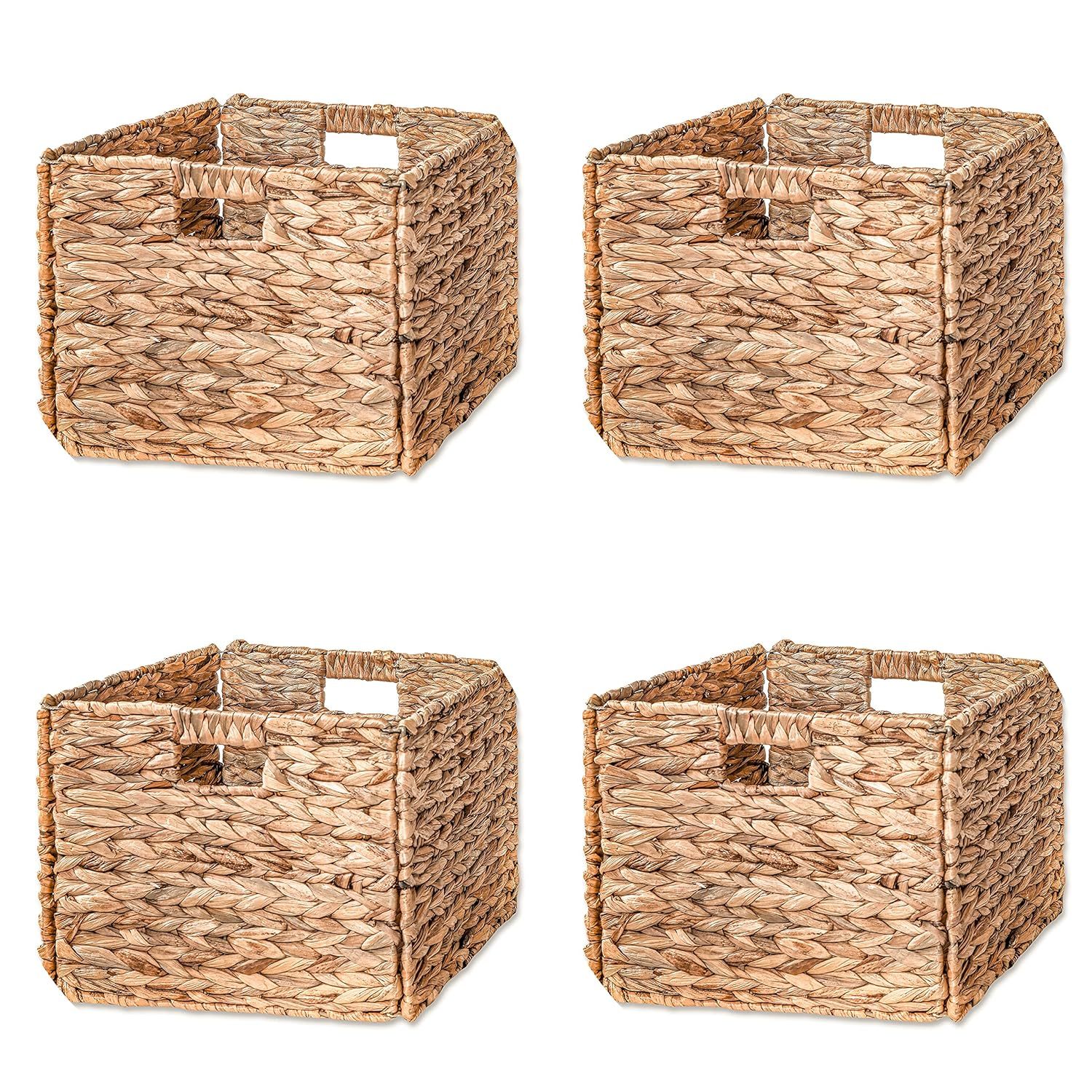12.7" Foldable Storage Basket with Iron Wire Frame By Trademark Innovations (Set