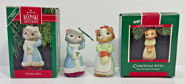 Lot of 2 Hallmark Ornaments - Christmas Kitty Series (1st & 2nd in the Series) - $12.99