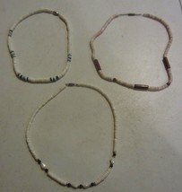 Vintage  Puka Shell Necklaces set of 3 - £41.00 GBP