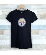 NFL Team Pittsburgh Steelers Graphic Tee T Shirt Short Sleeve Black Wome... - $14.84